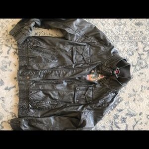 SOLD: Faux leather jacket